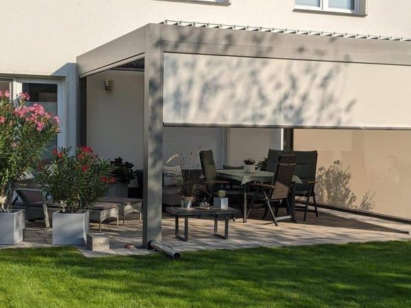Lamellendach im Selbstaufbau – Garten, Falkensee bei Berlin