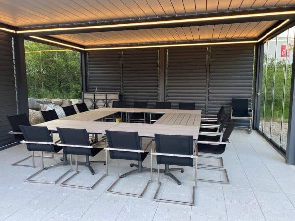 Lamellendach als Besprechungsraum – Technologiepark, Frankfurt (Oder)