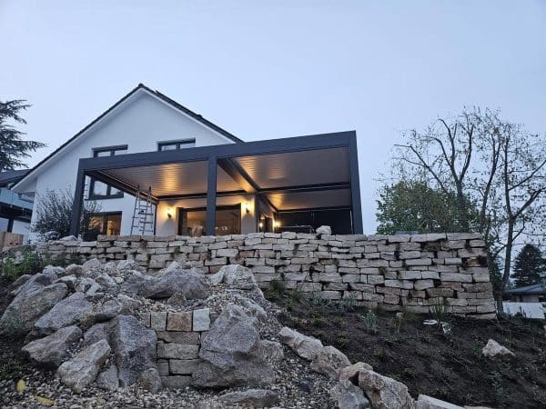 48 m² Lamellendach am Hang – Hanggarten, Köln
